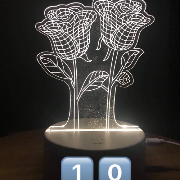 3D illusion LED night light - Picture 1 of 2